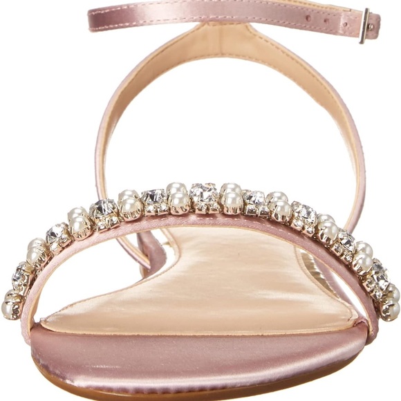 Brand New Jewel Badgley Mischka womens Daria Flat Sandal 7.5 - Picture 7 of 11